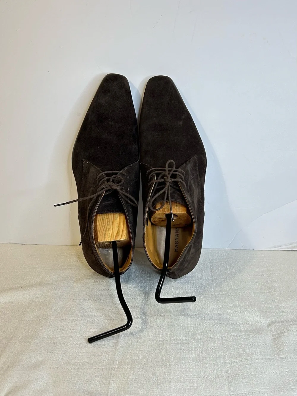 Magnanni Brown Suede Chukka Boots Men’s Size 11.5 M Made In Spain Lace Up